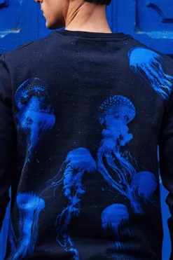 Sweatshirt Macarron Medusas Bleu Marine