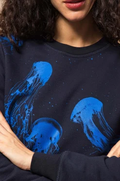 Sweatshirt Macarron Medusas Bleu Marine