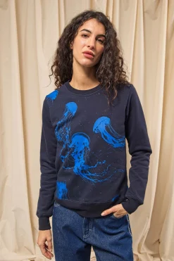 Sweatshirt Macarron Medusas Bleu Marine