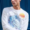 Sweatshirt Macarron Ola Écru