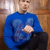Sweatshirt Macarron Radiografia Bleu Saphir
