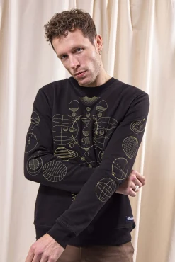 Sweatshirt Macarron Rotacion Noir