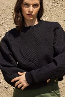 Sweatshirt Oversize Amina Noir