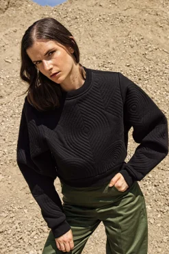 Sweatshirt Oversize Amina Noir