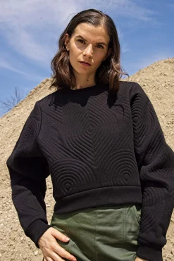 Sweatshirt Oversize Amina Noir