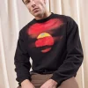 Sweatshirt Oversize Angelo Puesta De Sol Noir