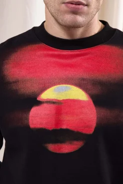 Sweatshirt Oversize Angelo Puesta De Sol Noir