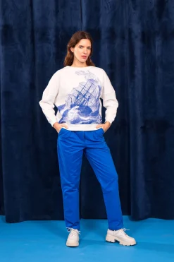Sweatshirt Oversize Contracorriente Rescate Écru