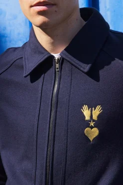 Sweatshirt Zippé Ander Bleu