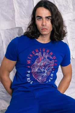 T-Shirt Homme Mario Corazon Bleu Saphir