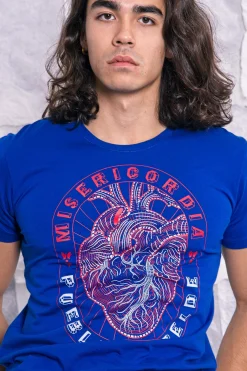 T-Shirt Homme Mario Corazon Bleu Saphir
