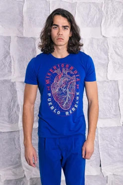 T-Shirt Homme Mario Corazon Bleu Saphir