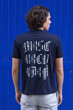 T-Shirt Homme Mario Gotico Bleu Marine
