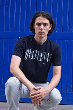 T-Shirt Homme Mario Gotico Bleu Marine