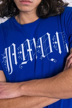 T-Shirt Homme Mario Gotico Bleu Saphir