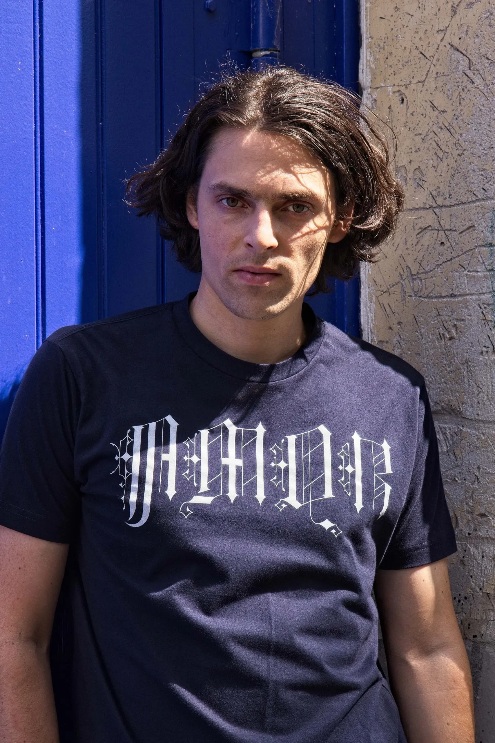 T-Shirt Homme Mario Gotico Bleu Marine