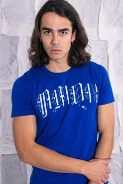 T-Shirt Homme Mario Gotico Bleu Saphir