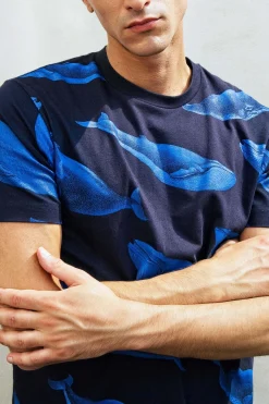 T-Shirt Mario Ballena Bleu marine