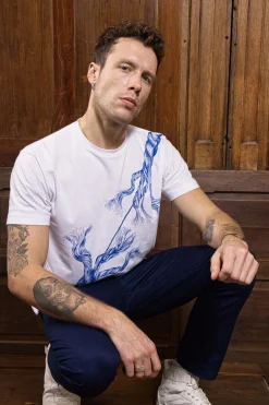 T-Shirt Mario Cuerda Blanc