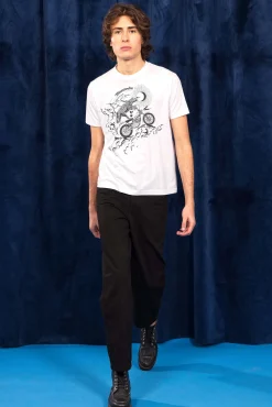 T-Shirt Mario Jaguar Blanc