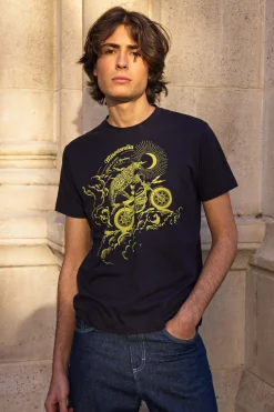 T-Shirt Mario Jaguar Bleu Marine