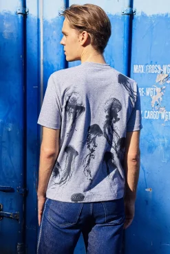 T-Shirt Mario Medusas Gris
