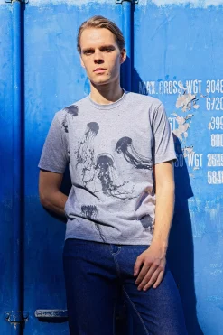 T-Shirt Mario Medusas Gris