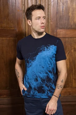 T-Shirt Mario Ola Bleu Marine