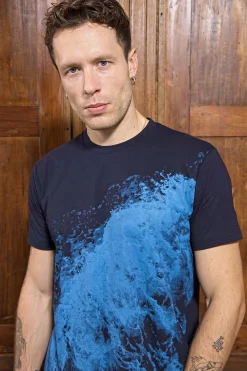 T-Shirt Mario Ola Bleu Marine