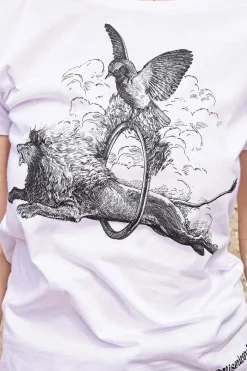 T-Shirt Medallon Aro Blanc