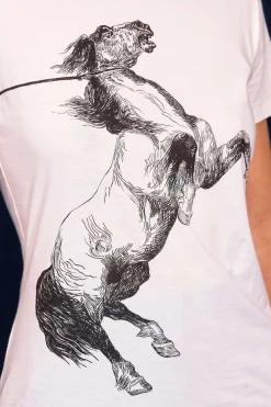 T-Shirt Medallon Indomable Blanc