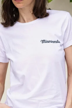 T-Shirt Medallon Misericordia Pecho Blanc