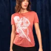 T-shirt Medallon Saturno Orange Saumon