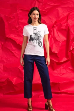 T-Shirt Medallon Tiempo Perdido Blanc