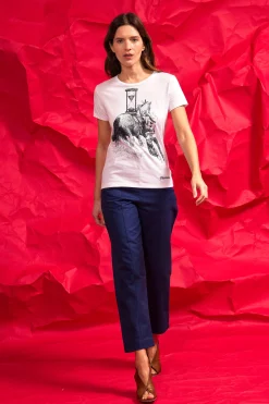 T-Shirt Medallon Tiempo Perdido Blanc