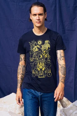 T-Shirt Querido Adivinación Bleu Marine
