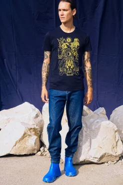 T-Shirt Querido Adivinación Bleu Marine