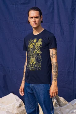 T-Shirt Querido Adivinación Bleu Marine