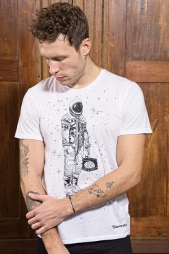 T-Shirt Querido Astronauta Blanc
