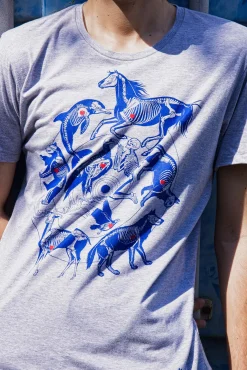 T-Shirt Querido Esqueleto Gris