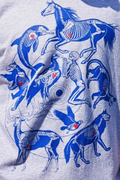 T-Shirt Querido Esqueleto Gris