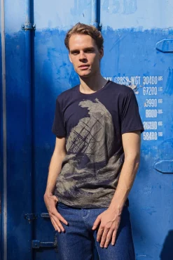 T-Shirt Querido Rescate Bleu Marine