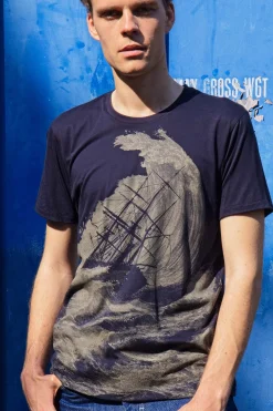 T-Shirt Querido Rescate Bleu Marine