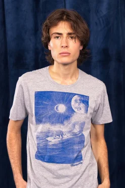 T-Shirt Querido Surf Tigre Gris
