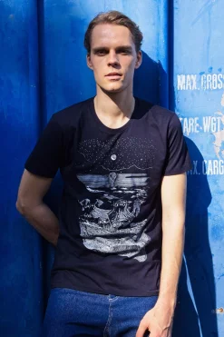 T-Shirt Querido Viaje Bleu Marine