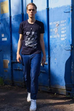 T-Shirt Querido Viaje Bleu Marine