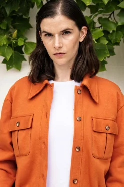 Veste Boutonnée Dione Tabac