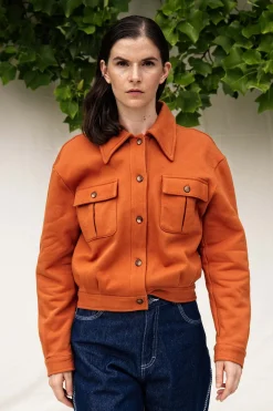 Veste Boutonnée Dione Tabac