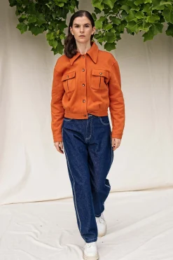 Veste Boutonnée Dione Tabac