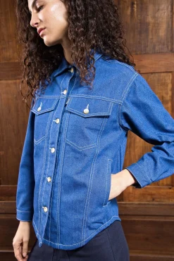 Veste Chemise Attis Bleu Denim